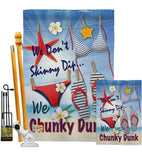 Chunky Dunk - Fun In The Sun Summer Vertical Impressions Decorative Flags HG106004 Made In USA