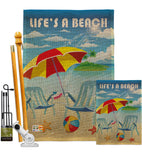 Life's a Beach - Fun In The Sun Summer Vertical Impressions Decorative Flags HG106057 Imported