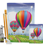 Balloon Festival - Fun In The Sun Summer Vertical Impressions Decorative Flags HG106058 Made In USA