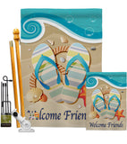 Sunny Friends - Fun In The Sun Summer Vertical Impressions Decorative Flags HG106060 Made In USA