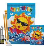 Fun in the Sun - Fun In The Sun Summer Vertical Impressions Decorative Flags HG106069 Made In USA