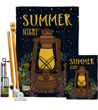 Summer Night Lantern - Fun In The Sun Summer Vertical Impressions Decorative Flags HG106082 Made In USA