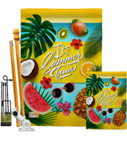 Fruity Summer Time - Fun In The Sun Summer Vertical Impressions Decorative Flags HG106085 Made In USA