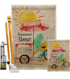 Summer Time - Fun In The Sun Summer Vertical Impressions Decorative Flags HG106088 Made In USA