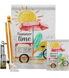 Summer Time - Fun In The Sun Summer Vertical Impressions Decorative Flags HG106088 Made In USA