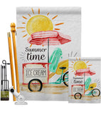 Summer Time - Fun In The Sun Summer Vertical Impressions Decorative Flags HG106088 Made In USA