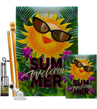 Joyful Sun - Fun In The Sun Summer Vertical Impressions Decorative Flags HG106098 Made In USA