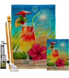 Summer Welcome - Fun In The Sun Summer Vertical Impressions Decorative Flags HG106102 Made In USA