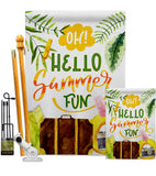 Oh Summer - Fun In The Sun Summer Vertical Impressions Decorative Flags HG106105 Made In USA