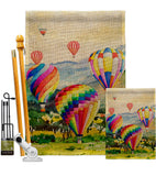 Escape Hot Air Balloon - Fun In The Sun Summer Vertical Impressions Decorative Flags HG106112 Made In USA