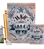 Have a Great Summer - Fun In The Sun Summer Vertical Impressions Decorative Flags HG137016 Made In USA
