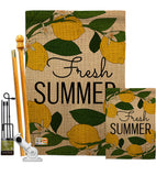 Fresh Summer - Fun In The Sun Summer Vertical Impressions Decorative Flags HG137189 Made In USA