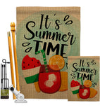 It's Summer Time - Fun In The Sun Summer Vertical Impressions Decorative Flags HG137240 Made In USA