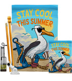 Stay Cool This Summer - Fun In The Sun Summer Vertical Impressions Decorative Flags HG192122 Made In USA