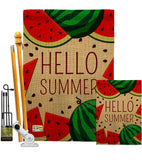 Watermelon Summer - Fun In The Sun Summer Vertical Impressions Decorative Flags HG192185 Made In USA