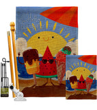 Summer Buddy - Fun In The Sun Summer Vertical Impressions Decorative Flags HG192453 Made In USA