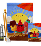 Summer Buddy - Fun In The Sun Summer Vertical Impressions Decorative Flags HG192453 Made In USA