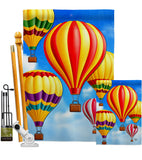 Hot Air Balloon Mass - Fun In The Sun Summer Vertical Impressions Decorative Flags HG192536 Made In USA