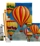 Hot Air Balloon Mass - Fun In The Sun Summer Vertical Impressions Decorative Flags HG192536 Made In USA