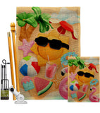 Chilling Sun - Fun In The Sun Summer Vertical Impressions Decorative Flags HG192611 Made In USA