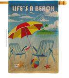 Life's a Beach - Fun In The Sun Summer Vertical Impressions Decorative Flags HG106057 Imported