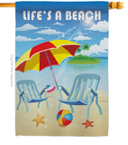 Life's a Beach - Fun In The Sun Summer Vertical Impressions Decorative Flags HG106057 Imported