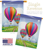 Balloon Festival - Fun In The Sun Summer Vertical Impressions Decorative Flags HG106058 Made In USA