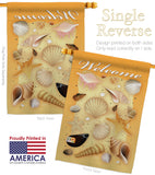 Welcome Shells - Fun In The Sun Summer Vertical Impressions Decorative Flags HG106059 Imported