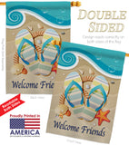 Sunny Friends - Fun In The Sun Summer Vertical Impressions Decorative Flags HG106060 Made In USA