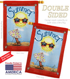 Fun in Summer - Fun In The Sun Summer Vertical Impressions Decorative Flags HG106074 Made In USA