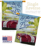 Set You Free - Fun In The Sun Summer Vertical Impressions Decorative Flags HG106078 Made In USA