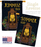 Summer Night Lantern - Fun In The Sun Summer Vertical Impressions Decorative Flags HG106082 Made In USA