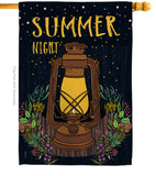 Summer Night Lantern - Fun In The Sun Summer Vertical Impressions Decorative Flags HG106082 Made In USA