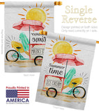 Summer Time - Fun In The Sun Summer Vertical Impressions Decorative Flags HG106088 Made In USA