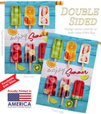 Sweet Popsicles - Fun In The Sun Summer Vertical Impressions Decorative Flags HG106090 Made In USA