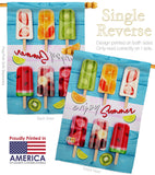 Sweet Popsicles - Fun In The Sun Summer Vertical Impressions Decorative Flags HG106090 Made In USA