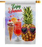 Wsummer Sweets - Fun In The Sun Summer Vertical Impressions Decorative Flags HG106091 Made In USA