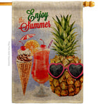 Wsummer Sweets - Fun In The Sun Summer Vertical Impressions Decorative Flags HG106091 Made In USA