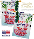 Enjoy Every Moment - Fun In The Sun Summer Vertical Impressions Decorative Flags HG106104 Made In USA