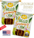 Oh Summer - Fun In The Sun Summer Vertical Impressions Decorative Flags HG106105 Made In USA