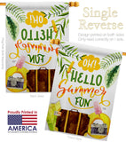 Oh Summer - Fun In The Sun Summer Vertical Impressions Decorative Flags HG106105 Made In USA