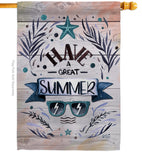 Have a Great Summer - Fun In The Sun Summer Vertical Impressions Decorative Flags HG137016 Made In USA