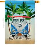 Summer Adventure - Fun In The Sun Summer Vertical Impressions Decorative Flags HG137058 Made In USA