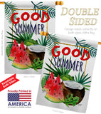 Good Summer Fruite - Fun In The Sun Summer Vertical Impressions Decorative Flags HG137065 Made In USA