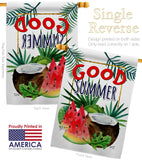 Good Summer Fruite - Fun In The Sun Summer Vertical Impressions Decorative Flags HG137065 Made In USA