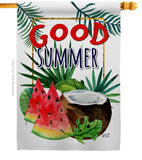 Good Summer Fruite - Fun In The Sun Summer Vertical Impressions Decorative Flags HG137065 Made In USA