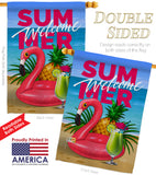 Summer Welcome Fun - Fun In The Sun Summer Vertical Impressions Decorative Flags HG137116 Made In USA