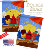 Summer Buddy - Fun In The Sun Summer Vertical Impressions Decorative Flags HG192453 Made In USA