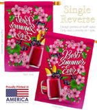 Summer Smoothie - Fun In The Sun Summer Vertical Impressions Decorative Flags HG192608 Made In USA