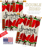 Sweet Watermelon - Fun In The Sun Summer Vertical Impressions Decorative Flags HG192614 Made In USA